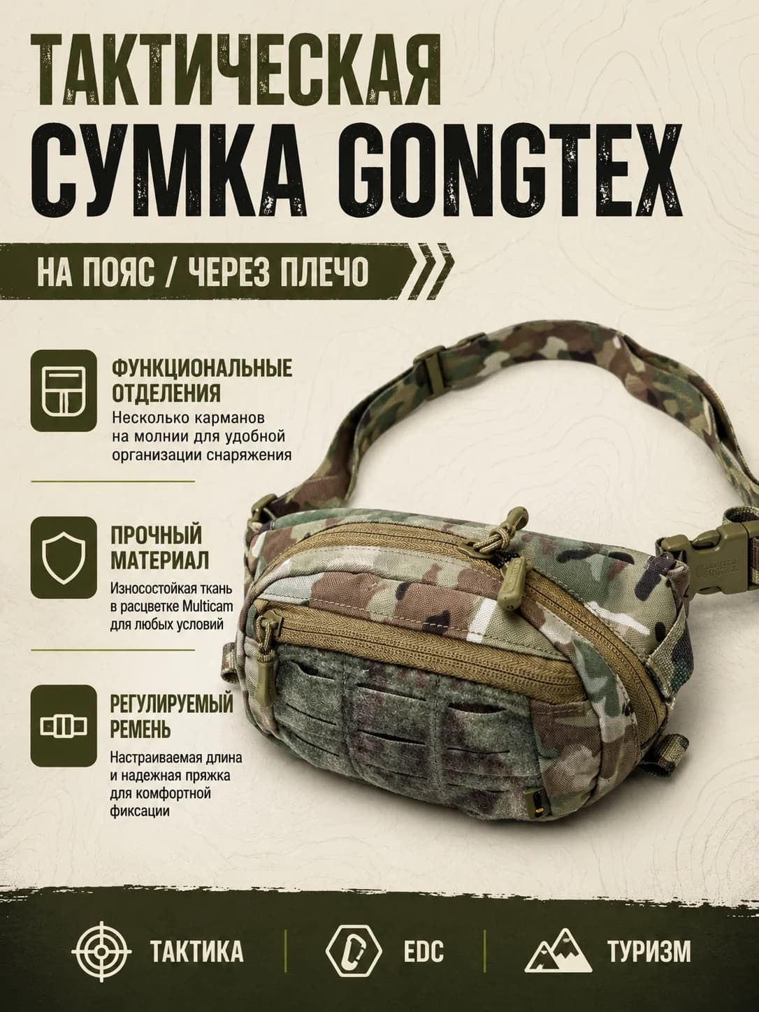 Тактическая сумка GONGTEX — фото 1